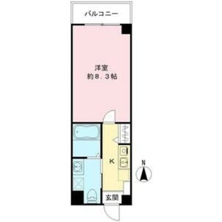 平野駅 徒歩2分 8階の物件間取画像